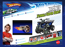 Hot Wheels mánie - microsite k prodejní akci Mattel. Ve spolupráci s IMC Interactive, s.r.o.